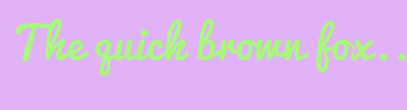 Image with Font Color ACF780 and Background Color E1B2F7